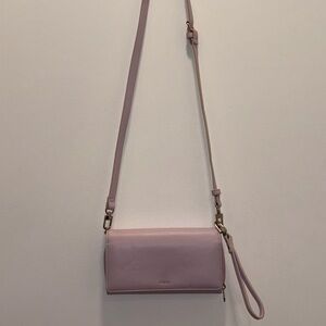 Lilac (light purple) Crossbody Wallet Bag